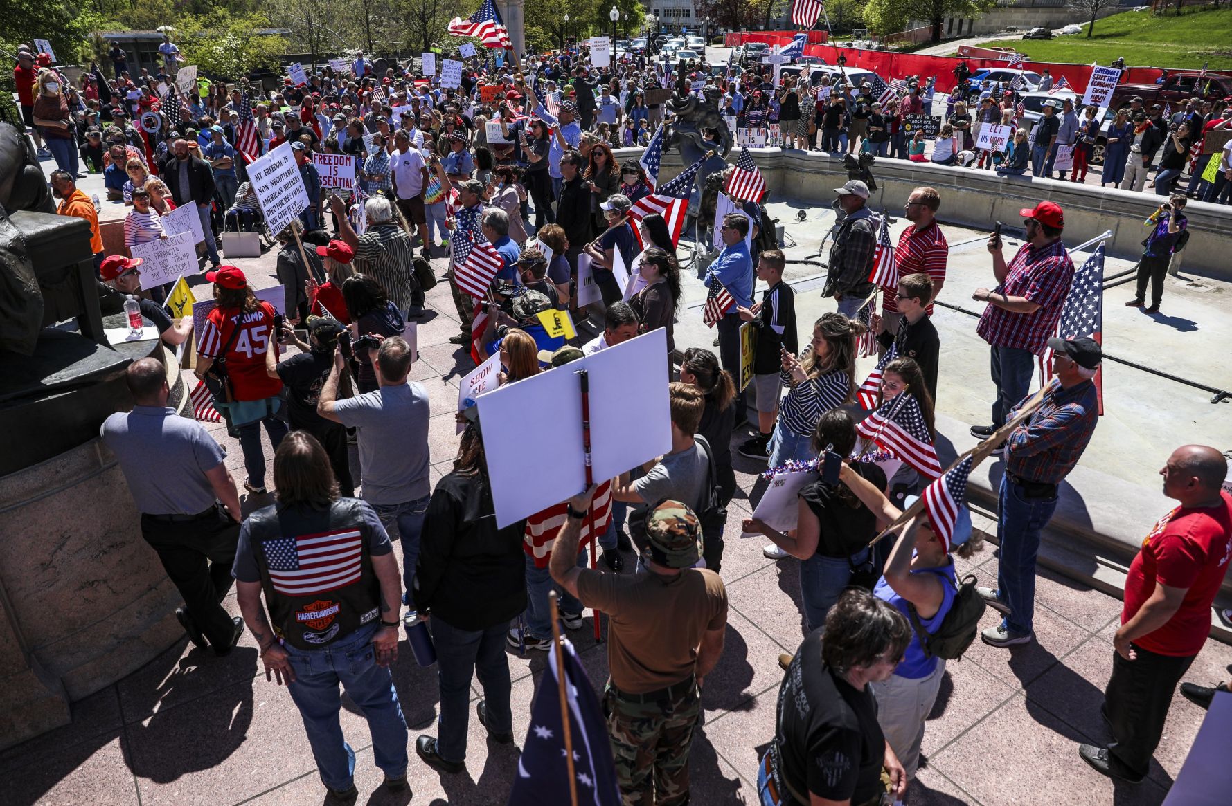 Citizens protest stay-home order